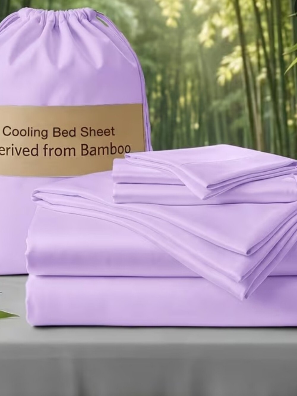 Bamboo Cooling Sheet Set in Lavender - Soft, Breathable Bedding